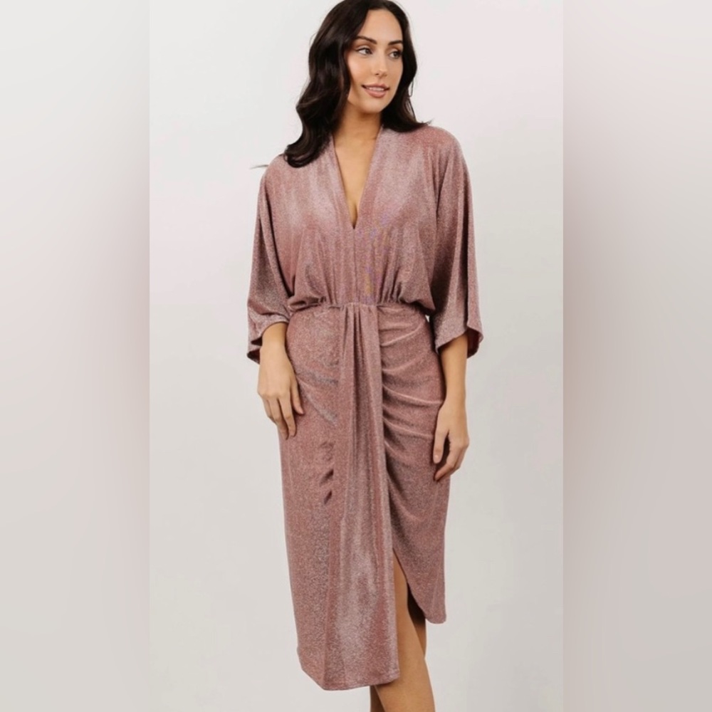 Ciara Ruched Midi Dress